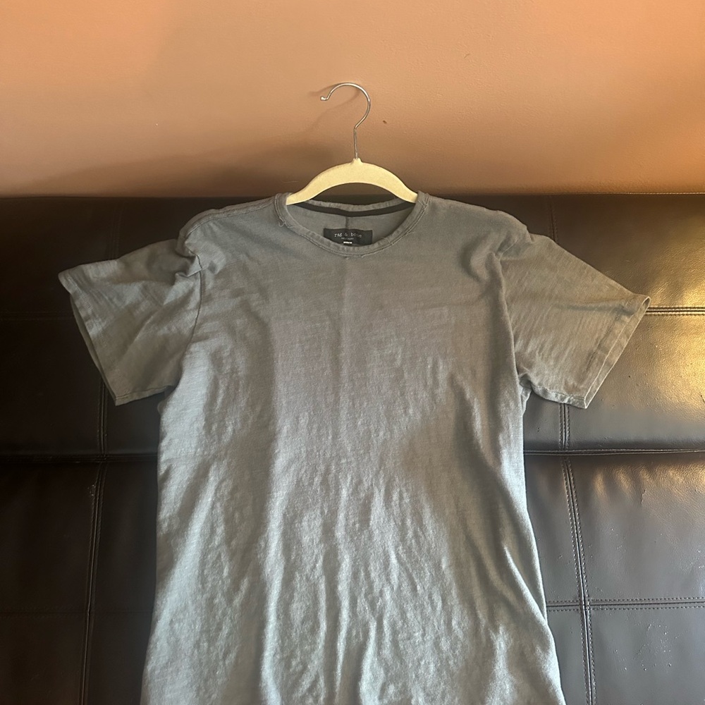 rag & bone Gray Short Sleeve Tee